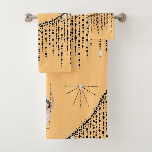 フラッパー女の子のスイングバスタオルセット バスタオルセット (インサイチュ)