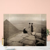 フラッパー女の子サンライズクフーピラミッド、エジプト1920 アクリルサイン (ウェディング)