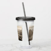 フラッパー女の子サンライズクフーピラミッド、エジプト1920 アクリルタンブラー (左)