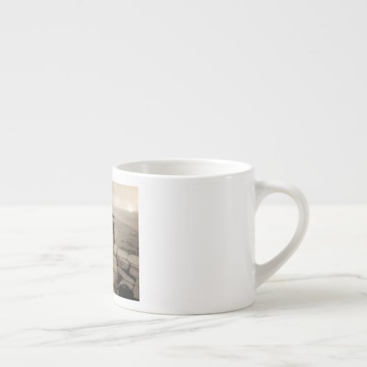 フラッパー女の子サンライズクフーピラミッド、エジプト1920 エスプレッソカップ (右)