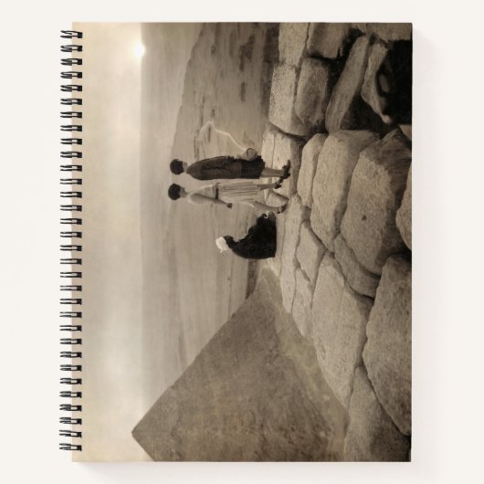 フラッパー女の子サンライズクフーピラミッド、エジプト1920 ノートブック (正面)