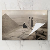 フラッパー女の子サンライズクフーピラミッド、エジプト1920 ペーパーパッド (折り畳み)
