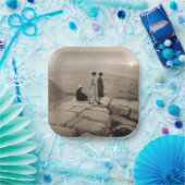 フラッパー女の子サンライズクフーピラミッド、エジプト1920 ペーパープレート (パーティー)