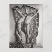 フラッパー女の子フランスののヴィンテージ写真はがき ポストカード (正面)