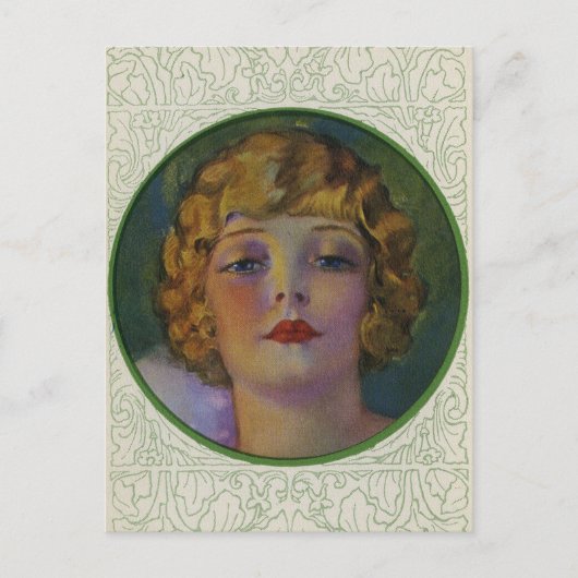 フラッパー女子はがき ポストカード (正面)