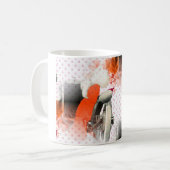 フラッパー水玉模様 コーヒーマグカップ (正面左)