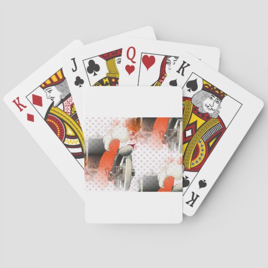 フラッパー水玉模様 トランプ (裏面)