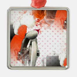 フラッパー水玉模様 メタルオーナメント