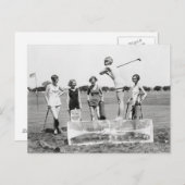 フラッパー遊ガールズゴルフ, 1926 ポストカード (正面/裏面)