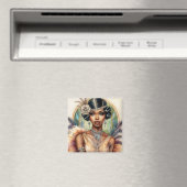 フラッパー黒人女性が20sの輝きを轟かす マグネット (インサイチュ (食洗機))