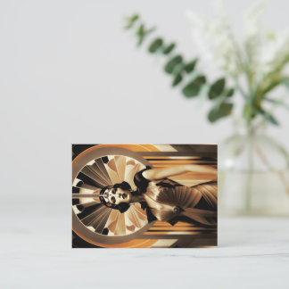 フラッパー・ウーマン、アールデコ、Vol 2 -遊のカード ノートカード