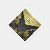 フラッフェイクプフローラ50周年ナ結婚プキンス スタンダードカクテルナプキン (角)