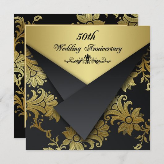 フラッフェイクプフローラ50周年記念招待状 招待状 (正面/裏面)