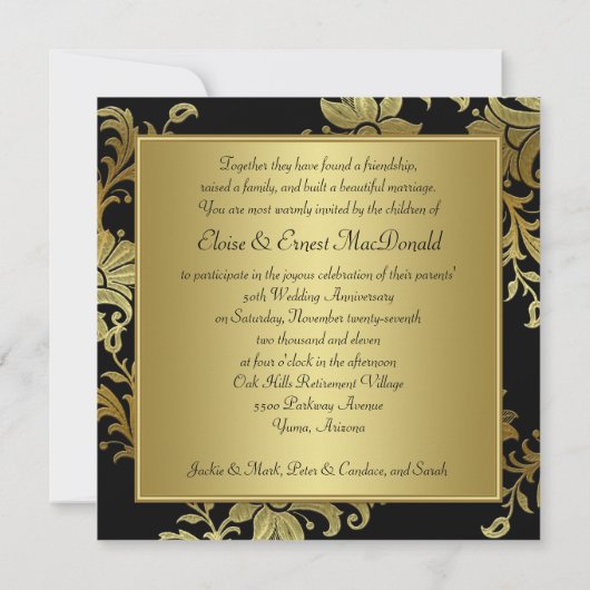 フラッフェイクプフローラ50周年記念招待状 招待状 (裏面)