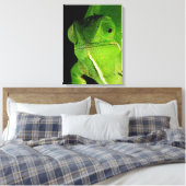 フラップネックカメレオンポートレート キャンバスプリント (インサイチュ (寝室))