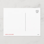 フラッユーモアのあるトサンタパーソナライズされたペンギン シーズンポストカード (裏面)