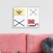 フラッロシアのグ，フラグフランスのの集から， c.1819 キャンバスプリント (インサイチュ (リビング))