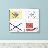 フラッロシアのグ，フラグフランスのの集から， c.1819 キャンバスプリント (インサイチュ (ウッドフロア))