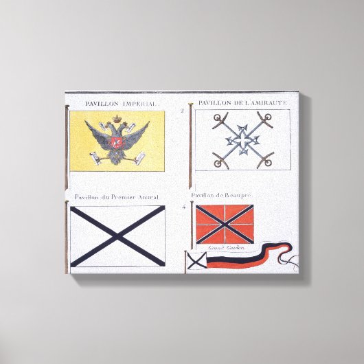 フラッロシアのグ，フラグフランスのの集から， c.1819 キャンバスプリント (正面)