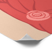 フラッ図解入りの、写真付きのパーガール ポスター (角)