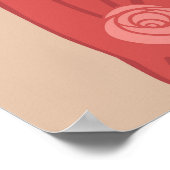 フラッ図解入りの、写真付きのパーガール ポスター (角)