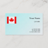 フラッ国際的グビジネス、淡い青の背景 名刺 (裏面)