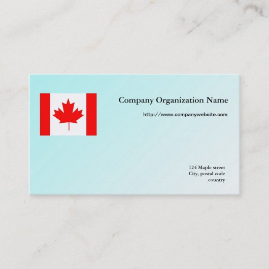 フラッ国際的グビジネス、淡い青の背景 名刺 (正面)