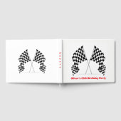 フラッ市松模様にグデザインゲストブック ゲストブック (全面)