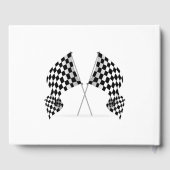 フラッ市松模様にグデザインゲストブック ゲストブック (裏面)