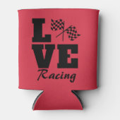 フラッ市松模様にグ・ラブレーシング・ウィークエンド・パーティー 缶クーラー (正面)