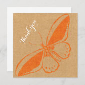 フラッ空白のトサンキューカード（バターフライ） (正面/裏面)