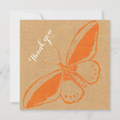 フラッ空白のトサンキューカード（バターフライ） (正面)