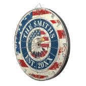 フラッ素朴グイーグルカスタムの姓7月4日 ダーツボード (正面右)