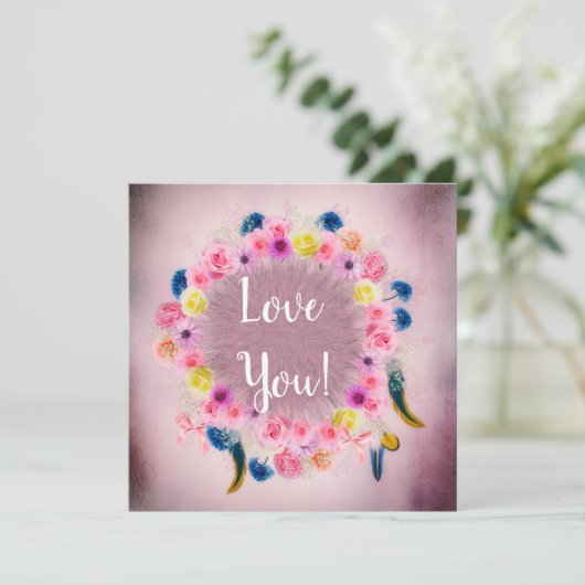 'フラッ結婚トグリーティングカード カード (スタンド正面)