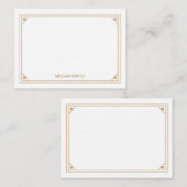 フラッ縁どトクラシックノートカード ノートカード (正面/裏面)