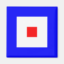 フラッ航海のトアルファベットのW （ウイスキー） マグネット