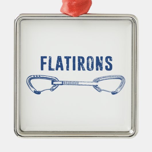 フラティロンコロラドロック登山クイックドロー メタルオーナメント (正面)