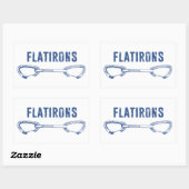 フラティロンコロラドロック登山クイックドロー 長方形シール (シート)