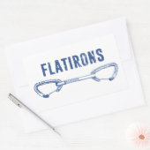 フラティロンコロラドロック登山クイックドロー 長方形シール (封筒)