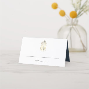 フラティロンホテルニューヨークシティ結婚ズフォールディング プレイスカード