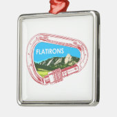 フラティロン登山カラビナー メタルオーナメント (左)