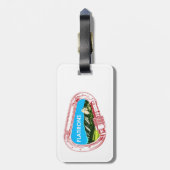 フラティロン登山カラビナー ラゲッジタグ (裏面縦)