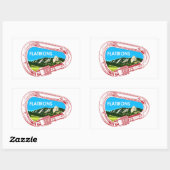 フラティロン登山カラビナー 長方形シール (シート)