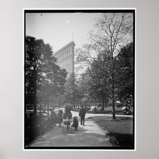 フラティロン・ビル – ニューヨーク – 1905 ポスター (正面)