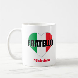 フラテロイタリアン国旗のハートマグカップ コーヒーマグカップ