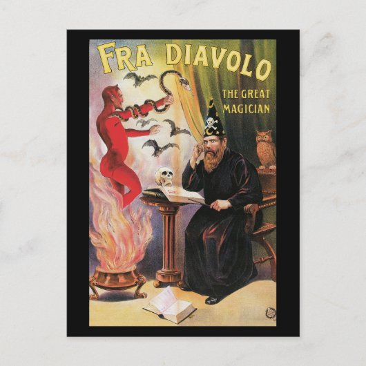フラディアボロ – ザ素晴らしマジシャン ポストカード (正面)