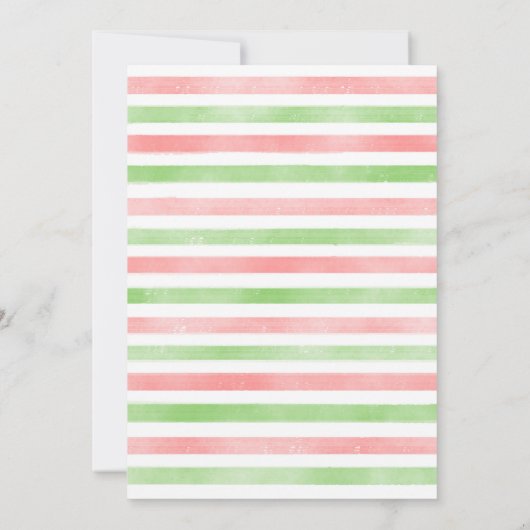 フラデーパーティーカニハワイアントロピカルクリスマス 招待状 (裏面)