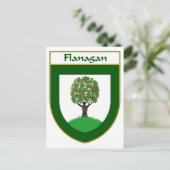フラナガンコート・オブ・アームズ/家紋 ポストカード (スタンド正面)