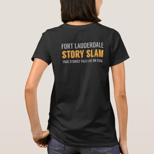 フラナリー・オコナーの引用文の女性の物語のSLAM T Tシャツ (裏面)