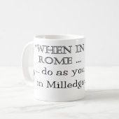 フラナリー・オコナー"時ローマで"のマグ コーヒーマグカップ (正面左)